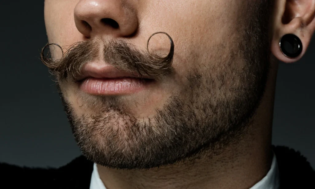 English or handlebar mustache